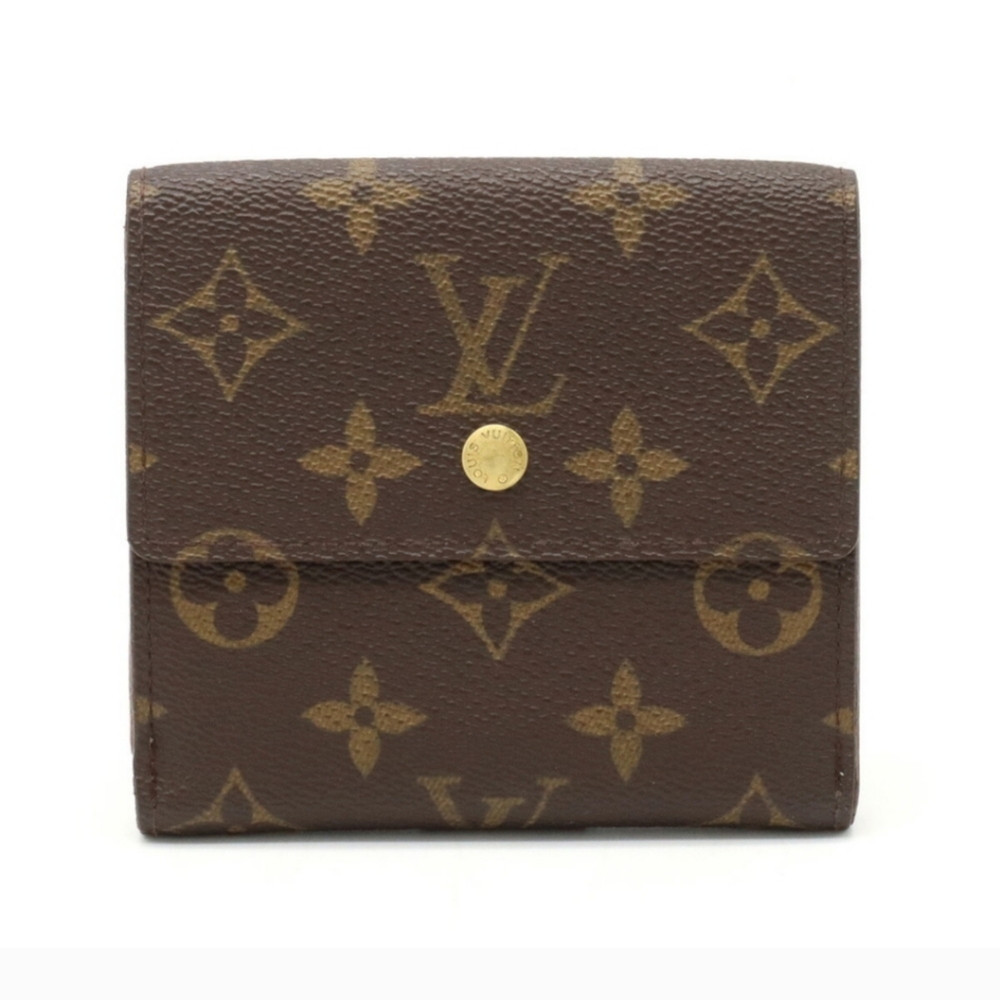 LOUIS VUITTON Monogram Portomone Bie Cult Credi Bifold W Wallet Double